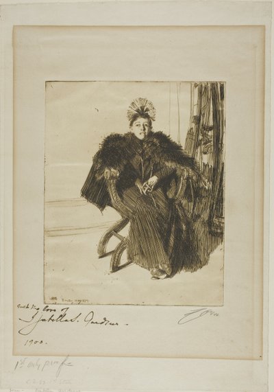 Isabella Gardner af Anders Leonard Zorn