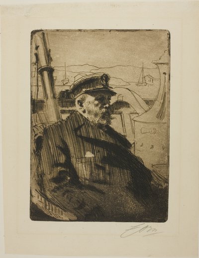 Kong Oscar II (anden plade) af Anders Leonard Zorn