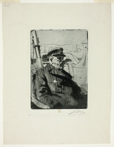 Kong Oscar II (anden plade) af Anders Leonard Zorn