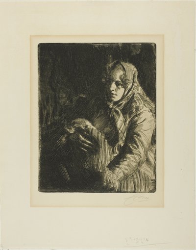 Madonna (en mor) af Anders Leonard Zorn