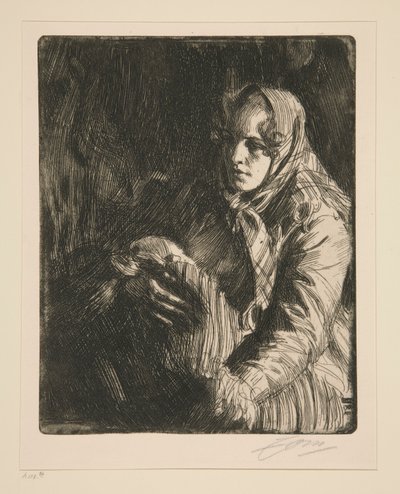 Madonna (en mor) af Anders Leonard Zorn
