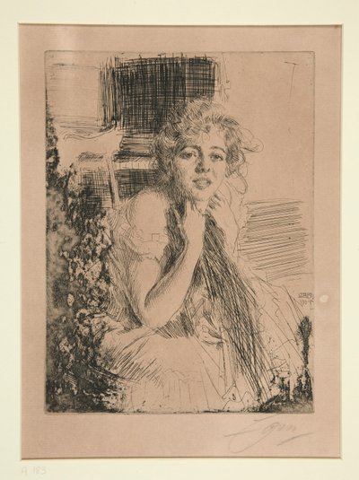 Mlle. Emma Rasmussen af Anders Leonard Zorn