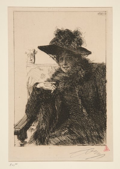 Mme. Armand Dayot af Anders Leonard Zorn
