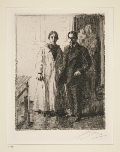 Mr. og Mrs. Atherton Curtis af Anders Leonard Zorn