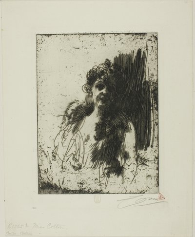 Fru Cotton II af Anders Leonard Zorn