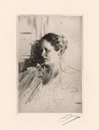 Fru Nagel af Anders Leonard Zorn