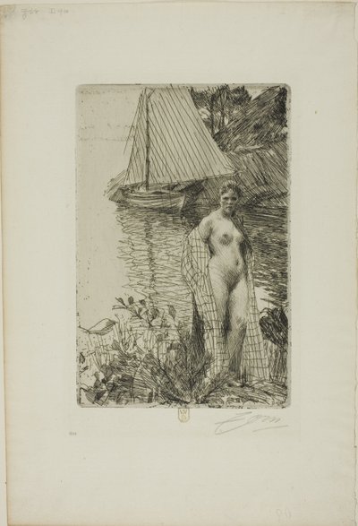 Min model og min båd af Anders Leonard Zorn