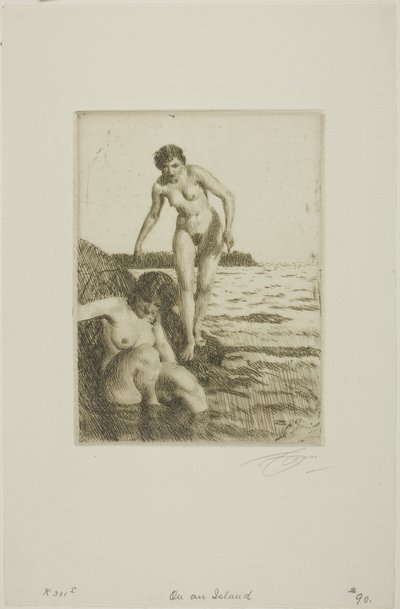 På Hemsö Island af Anders Leonard Zorn