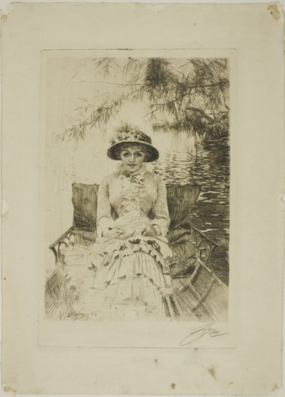 På Themsen af Anders Leonard Zorn