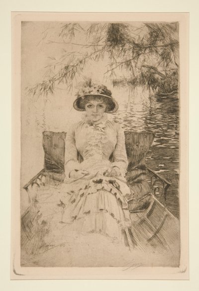 På Themsen af Anders Leonard Zorn