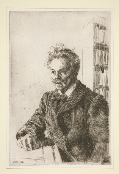 Portræt af August Strindberg af Anders Leonard Zorn