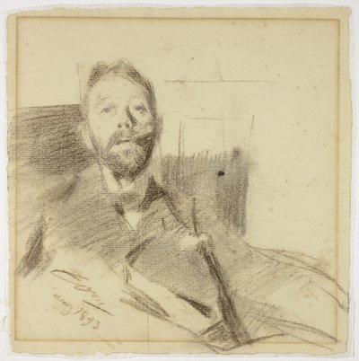 Portræt af Charles Deering af Anders Leonard Zorn