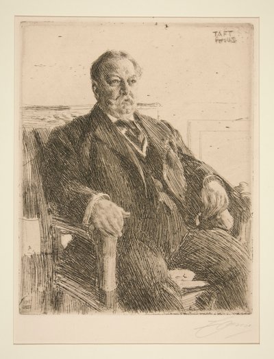 Præsident William H. Taft af Anders Leonard Zorn