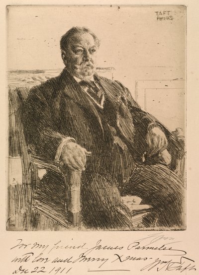 Præsident William Howard Taft af Anders Leonard Zorn
