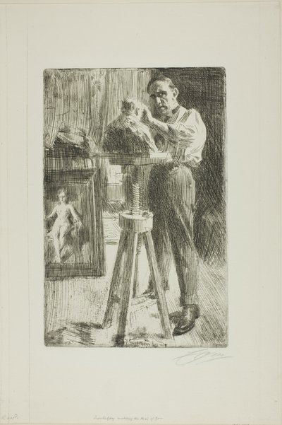 Prins Paul Troubetzkoy I (Hel længde) af Anders Leonard Zorn