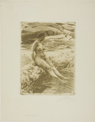 Sand Havn af Anders Leonard Zorn