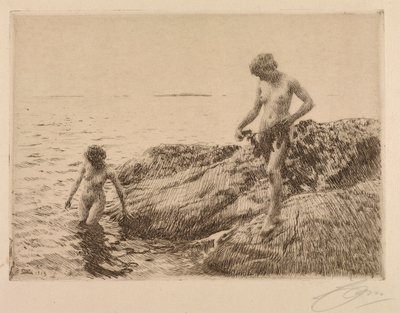 Seaward Skerries af Anders Leonard Zorn