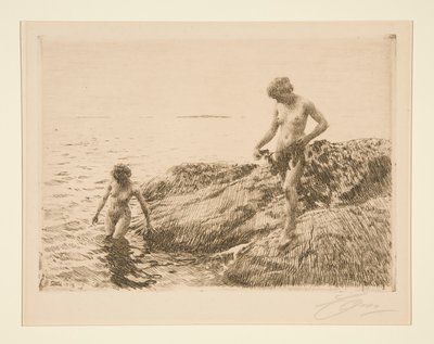 Seaward Skerries af Anders Leonard Zorn