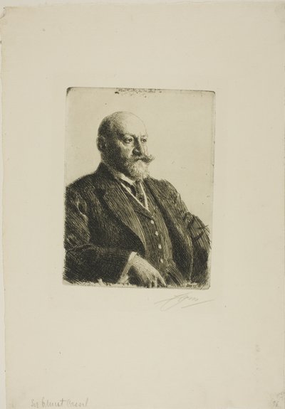 Sir Ernest Cassel af Anders Leonard Zorn