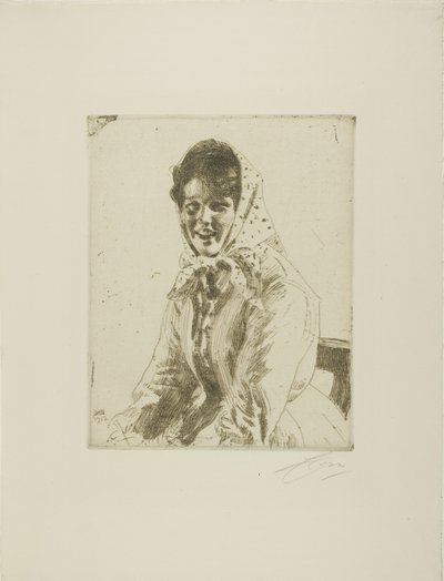 En Skeri-pige af Anders Leonard Zorn