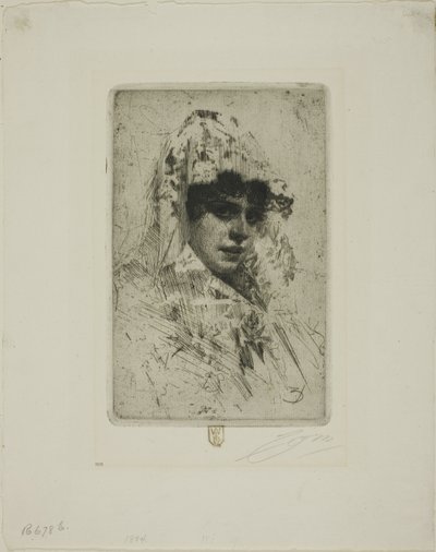Spansk kvinde af Anders Leonard Zorn