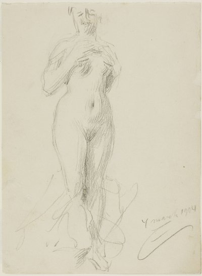 Stående nøgen kvinde af Anders Leonard Zorn