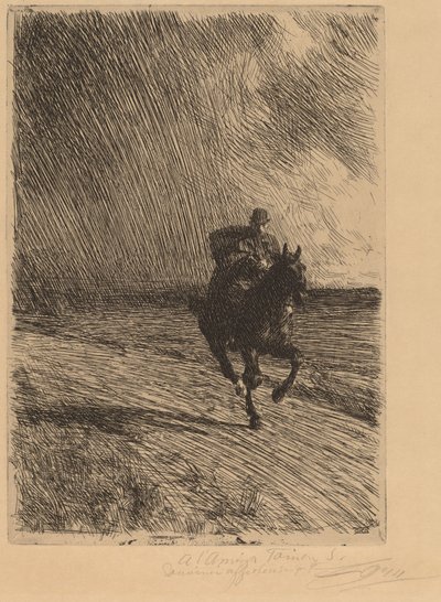Storm af Anders Leonard Zorn