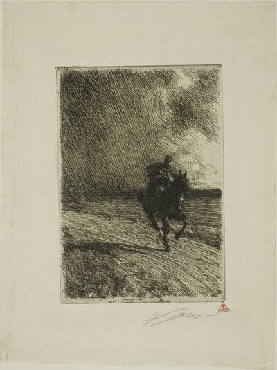 Storm af Anders Leonard Zorn