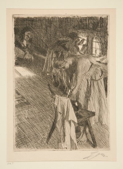 Søndag morgen af Anders Leonard Zorn