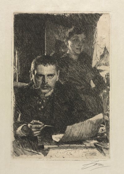 Kunstneren og hans kone af Anders Leonard Zorn