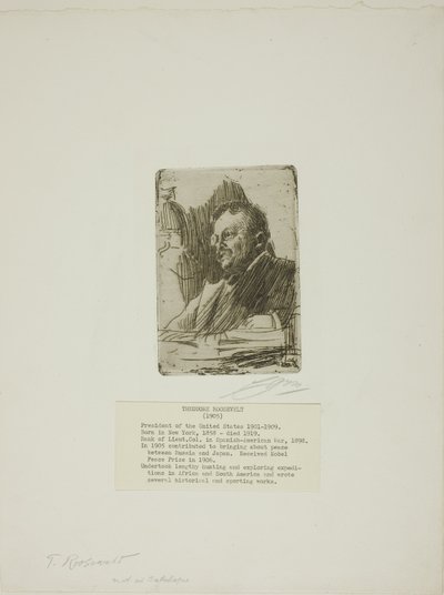 Theodore Roosevelt af Anders Leonard Zorn