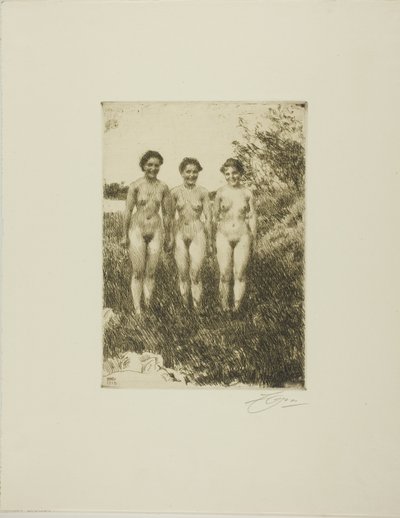 Tre søstre af Anders Leonard Zorn