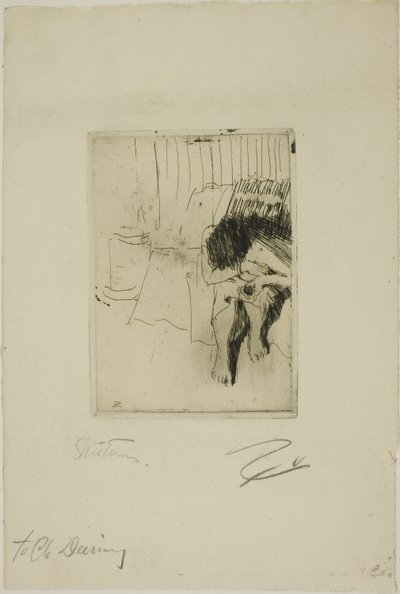 Træt model af Anders Leonard Zorn