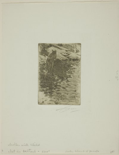 Med sit barn af Anders Leonard Zorn