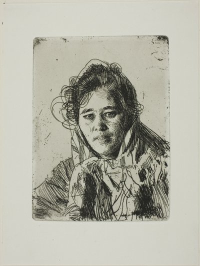 Ung pige fra Mora (Kråkbergs Anna) af Anders Zorn