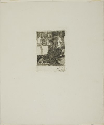 Ung nordmand ved klaveret af Anders Leonard Zorn