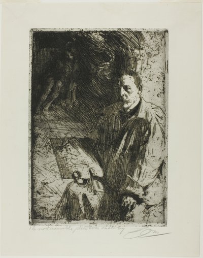 Zorn og hans model af Anders Leonard Zorn