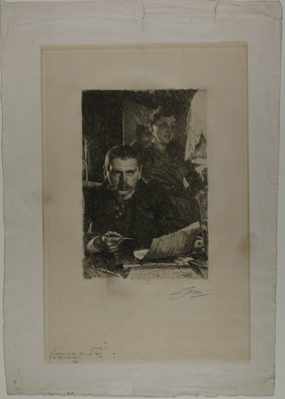 Zorn og hans kone af Anders Leonard Zorn