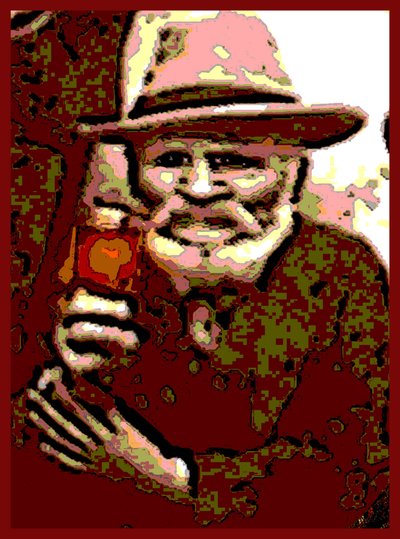 TOAST TO THE PAST LIFE, 2002 (Digitalt maleri) af Ando Gilardi