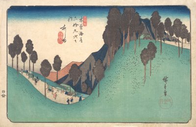 Ashida station, nr. 1835., ca. 1835. af Ando Hiroshige