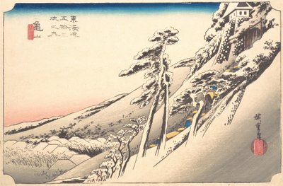 Klart vejr efter sne, 1800-tallet. af Ando Hiroshige