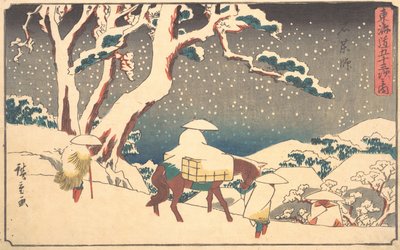 Gyosho Tokaido: Er det godt? 1842. , myg. 1842. af Ando Hiroshige