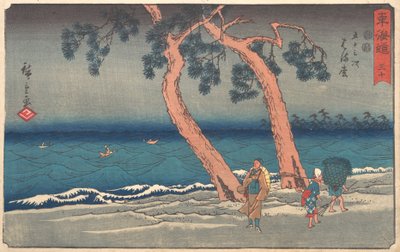 Hamamatsu Station, ca. 1842., ca. 1842. af Ando Hiroshige