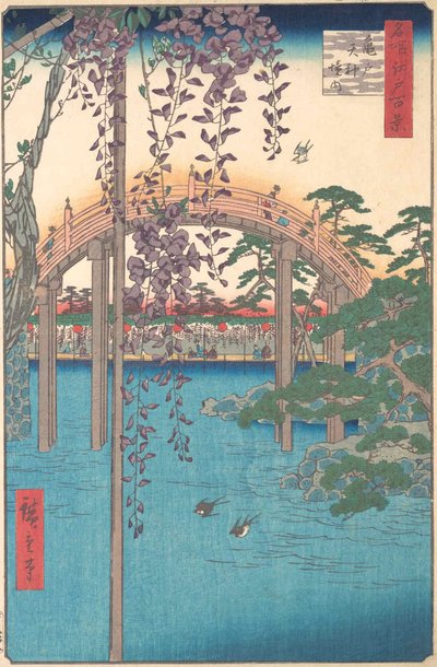 I Kameido Tenjin Shrine Compound, 1856., 1856. af Ando Hiroshige