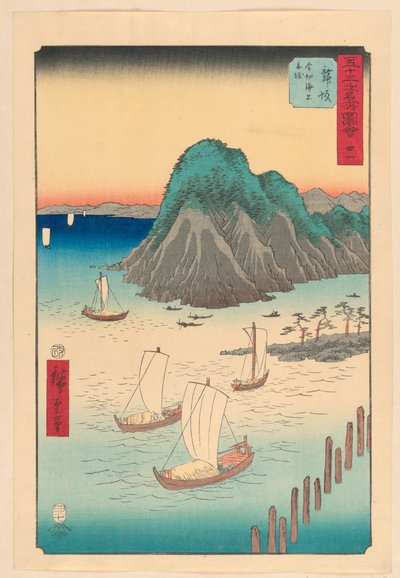 Maisaka fra serien 53 Stations of Tokaido af Ando Hiroshige