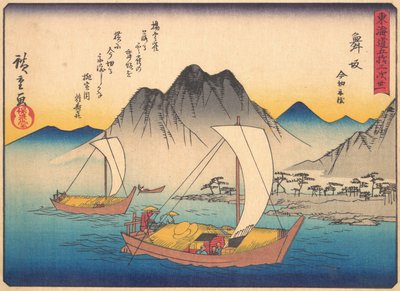 Maisaka, fra serien The Fifty-three Stations of the Tokaido Road, begyndelsen af det 20. århundrede. af Ando Hiroshige