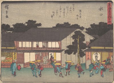 Mizuguchi, ikke? 1838. , myg. 1838. af Ando Hiroshige
