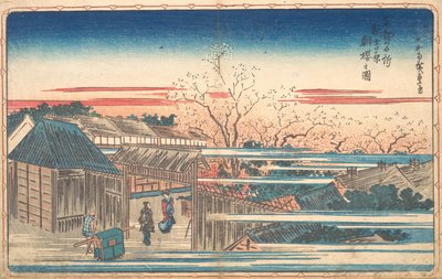 Morgenkirsebær på Yoshiwara. af Ando Hiroshige
