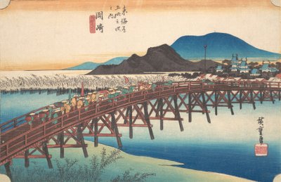 Okazaki, et sted for dim sum. 1834. , myg. 1834. af Ando Hiroshige