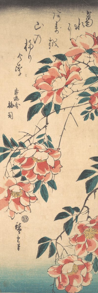 Roser, ca. 1843., ca. 1843. af Ando Hiroshige